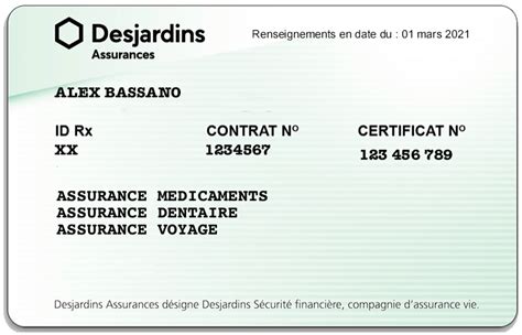 desjardins assurance vie envoi.